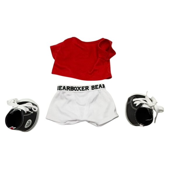 Build-a-bear BAB I Love You More Plush Bear Beige Red Shirt 15 inch Love - Picture 6 of 14